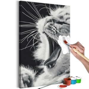 Kifestő - Yawning Kitten