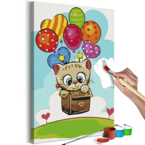 Kifestő - Kitten With Balloons