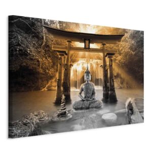Kép - Buddha Smile (1 Part) Wide Orange