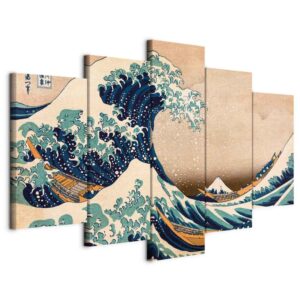 Kép - The Great Wave off Kanagawa (5 Parts) Wide