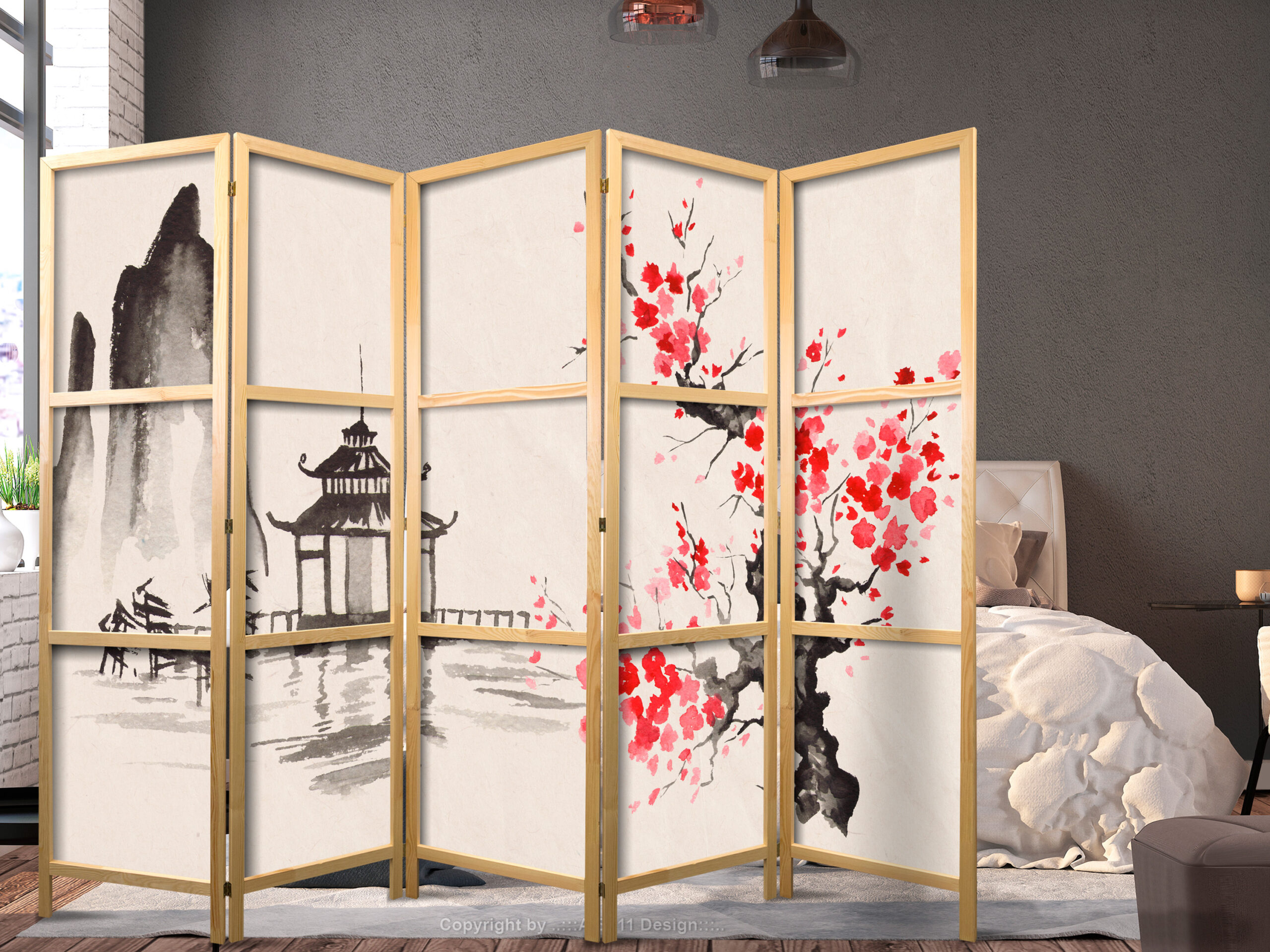 Japán paraván - Mystical Calm - Image 2